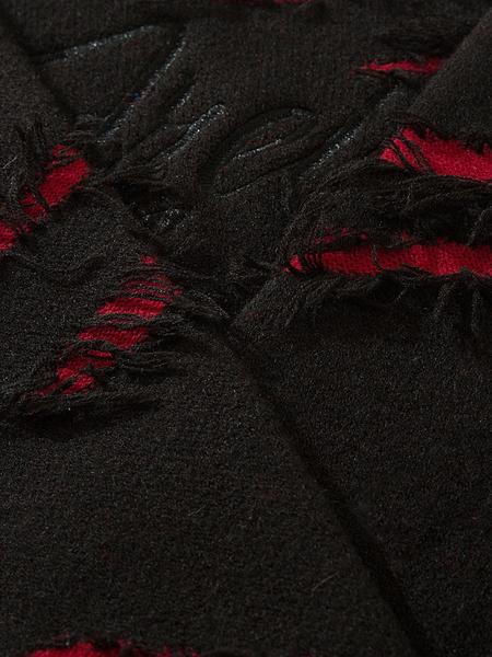 Men's Regular Fit Letter Embroidery Raw Hem Ripped Drop Shoulder Sweater, Casual Soft Comfy Long Sleeve Round Neck Crewneck Jumper For Fall & Winter, Men's Knitwear Top For Daily Wear