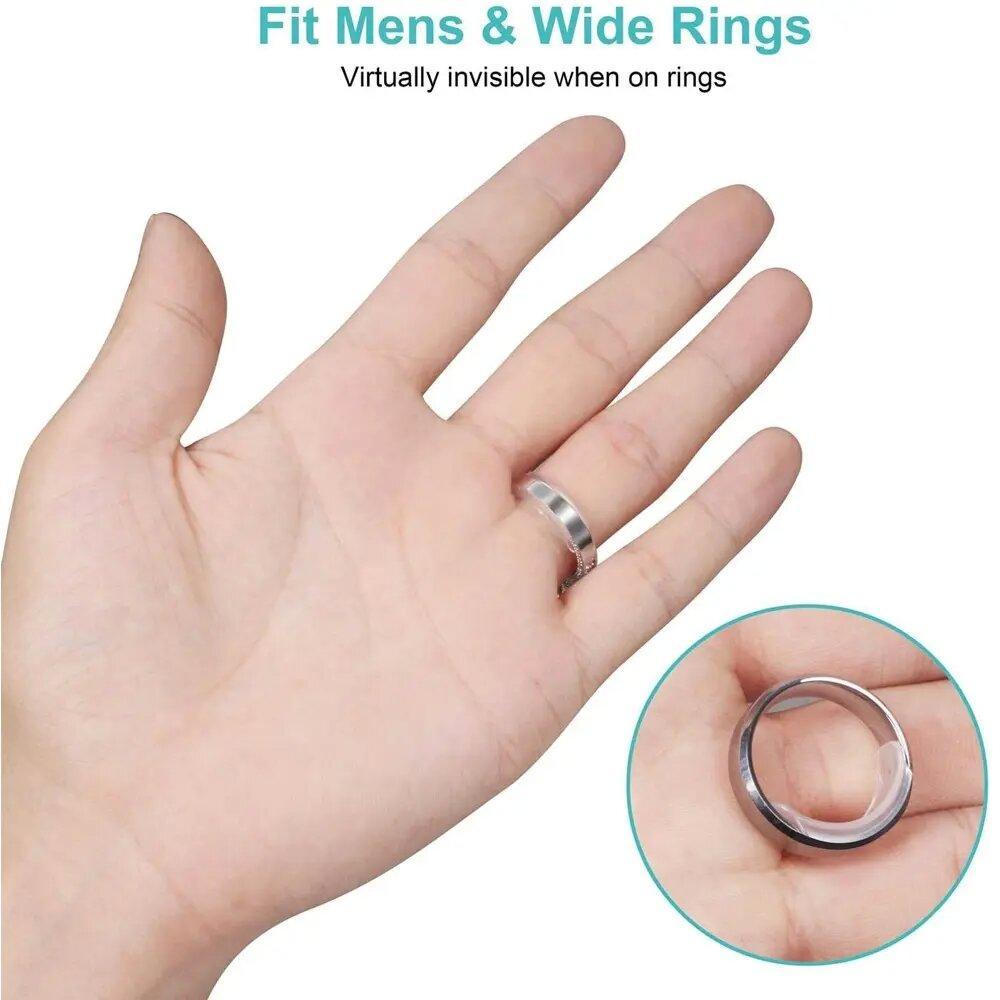 8-Pack Invisible Ring Sizer Adjuster for Loose Rings, Adjustable Ring Size Tool, Easy Fit Jewelry Accessory, Perfect for All Sizes