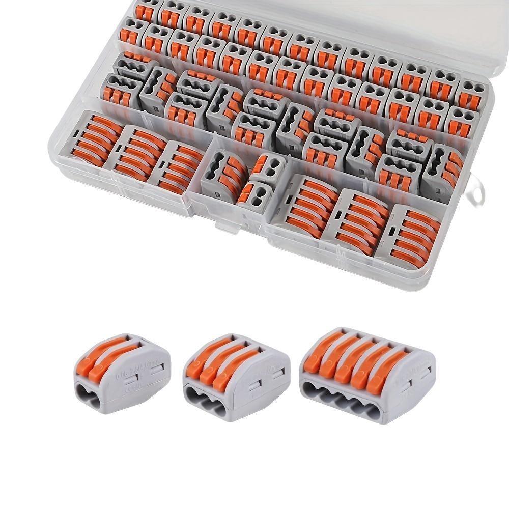 50-Pack Inline Wire Connectors, Compact Splice Terminals for 28-12 AWG, Quick Electrical Connections for DIY, Automotive, Home Appliances, Secure & Reliable