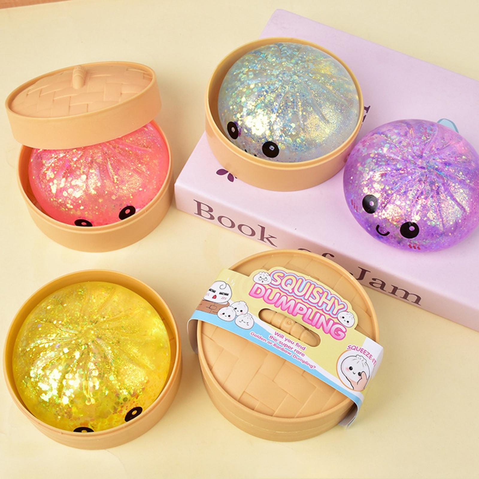 12pc Cute expression big bun Round decompression toy, relieves anxiety, dough decompression toy, soft TPR material, decompression artifact, unboxing surprise, holiday gift creativity, cute desktop accessories for office workers
