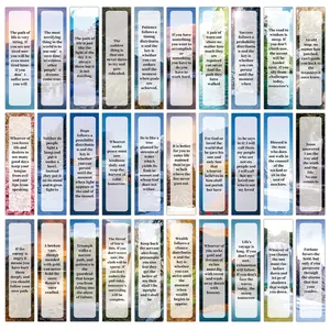 30pcs Inspirational Bible Verse Bookmarks, Book Accessories, Landscape Design, Positive Affirmation Page Markers for Readers and Church Supplies, Scripture Cards, Christian Gifts for Women Men