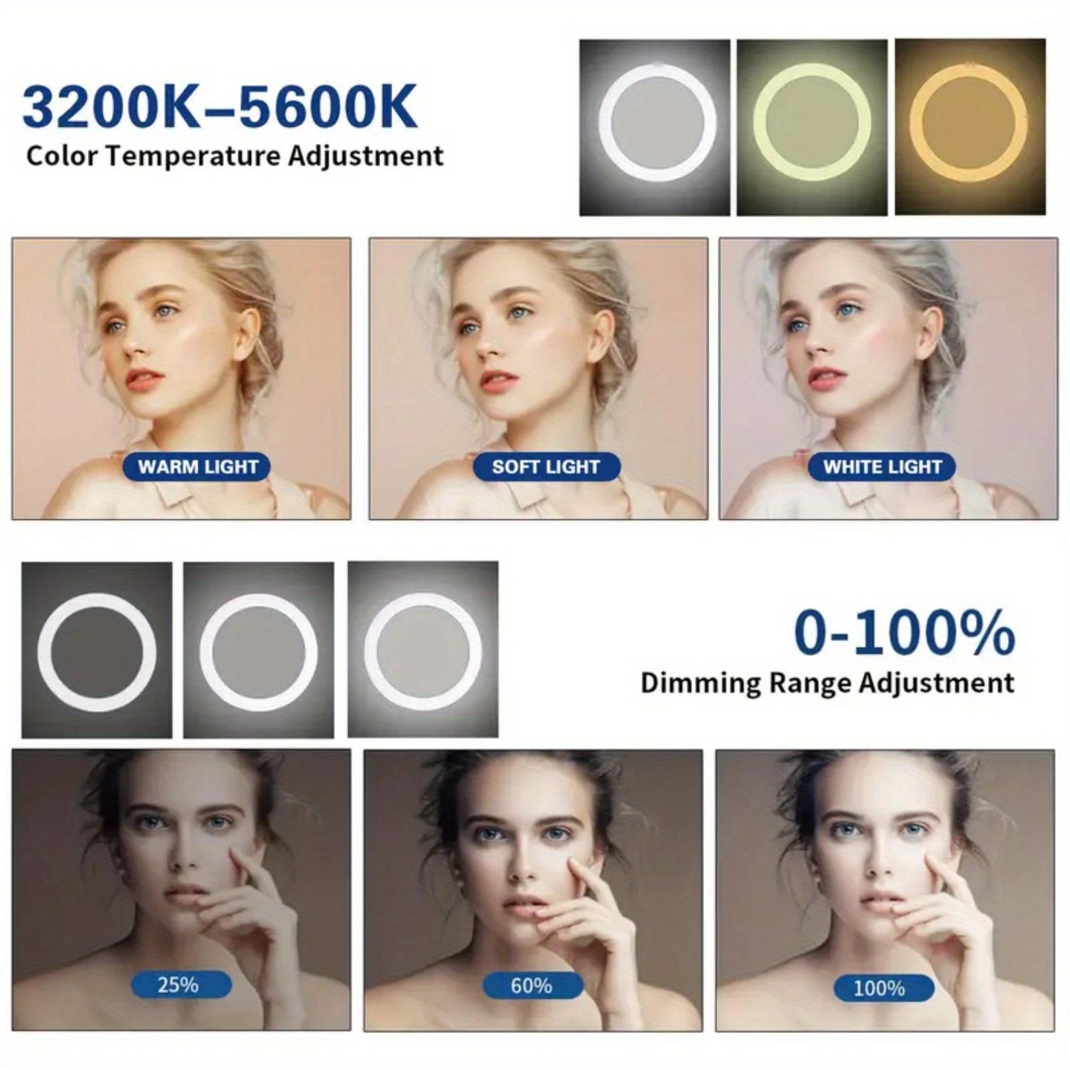 【Deal】12" RGB portable light with 43.3" Tripod Stand & 2 Phone Holder, LED Ringlight with Multiple RGB Colors Modes and 10 Brightness Dimmable for Makeup/Photography/Videos/Vlog/TikTok ring light glow content #video light #valentines day