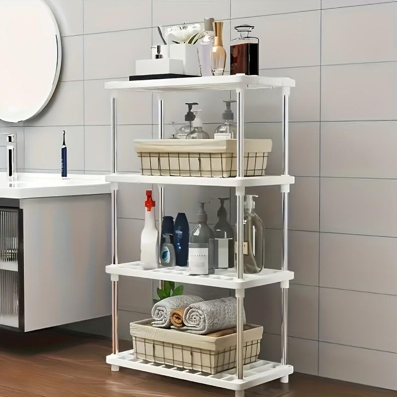 Kitchen Bathroom Standing Shelf, Multi-Functional Storage Rack, Space-Saving Organizer, Kitchen Utensil Holder, Home Organization