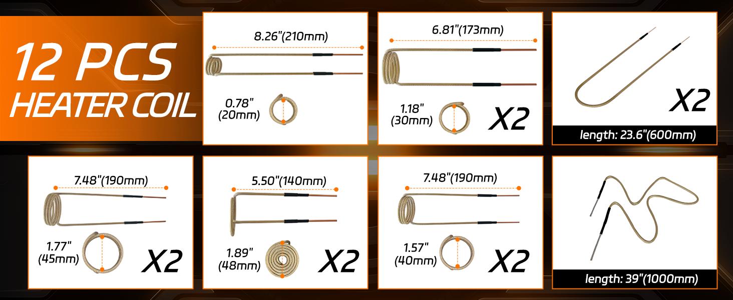 SOLARY Induction Heater Kit 110V Fast Rusty Bolt Removal Handheld Automotive Tool