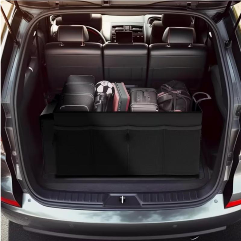 Foldable Car Trunk Organizer, Large Capacity Suv and Sedan Storage, Durable Automotive Organization, Multi-Compartment Tool Box