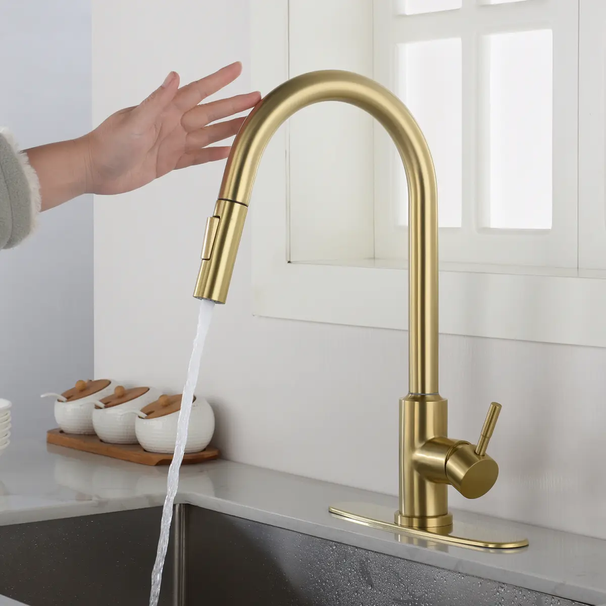 AobtkelTouch Kitchen Faucet with Pull Down Sprayer