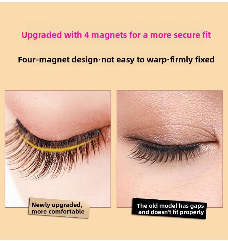 Magnetic False Eyelashes No Glue Required Soft Natural Look Reusable Magnetic Lash Set for Beginners Easy to Apply Daily Party Use
