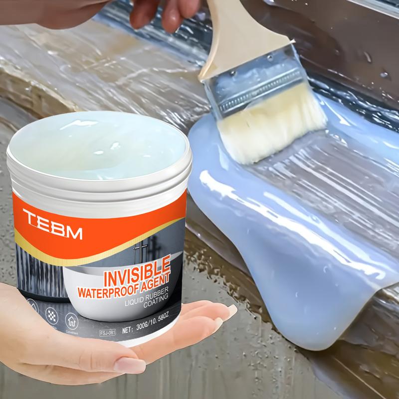 Transparent Sealed Waterproof Coating, RV Roof & Home Effective Water Proofing, Compatible with Brick Marble Cement Floor Ceiling, Waterproof Sealant Mastic