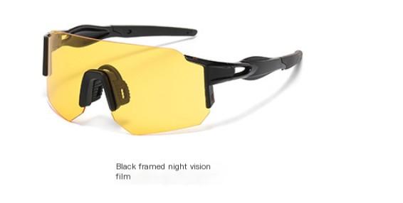 Best-selling cycling glasses, colorful one-piece film sunglasses, windproof and UV-proof outdoor sports glasses
