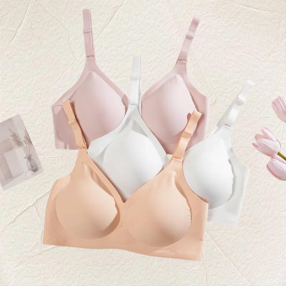 FINETOO Unite store 1PC Cloud-like Marshmallow Touch 24-hour Burden-free Companion Support Non-slip Cup Seamless S-3XL womenswear