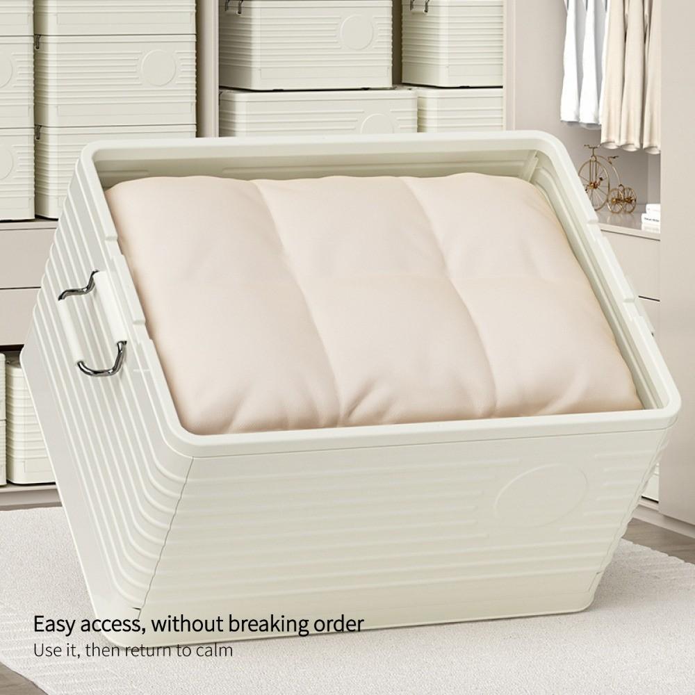 Modular Foldable Storage Box with Wheels | Stackable Design & Dustproof Lid | For Bedroom, Closet & Small Spaces | Home Storage