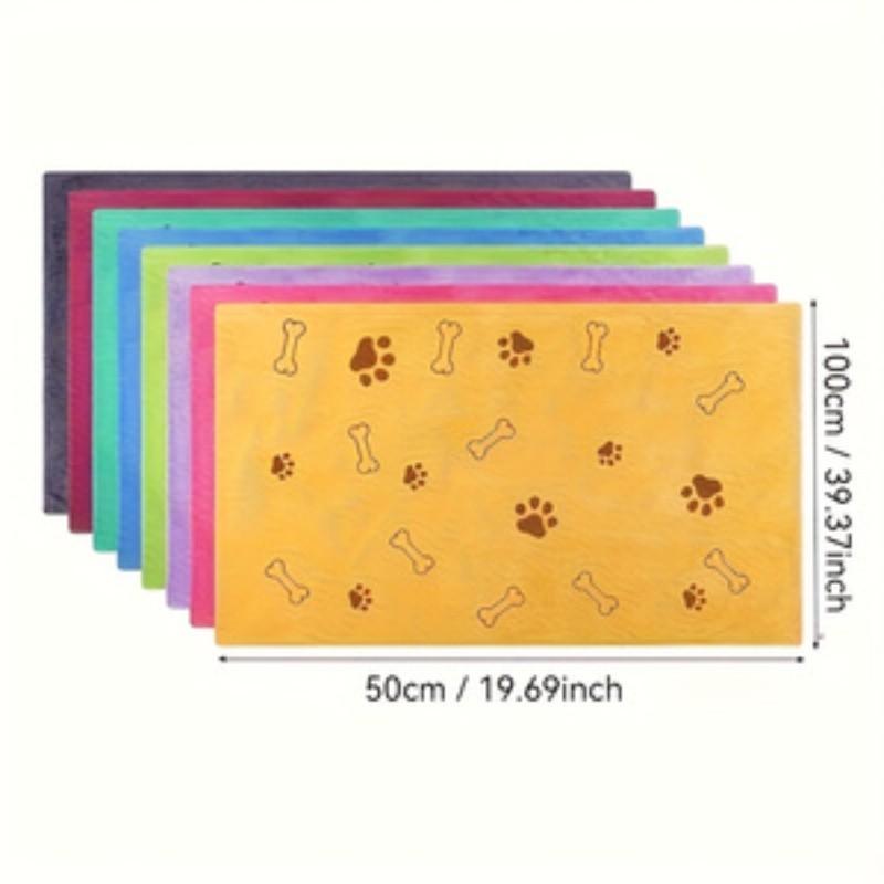 4-Pack Dog Towels, Quick-Dry Microfiber Pet Bath Towels, Medium Size, Durable and Easy to Use, Ideal for Dogs and Cats