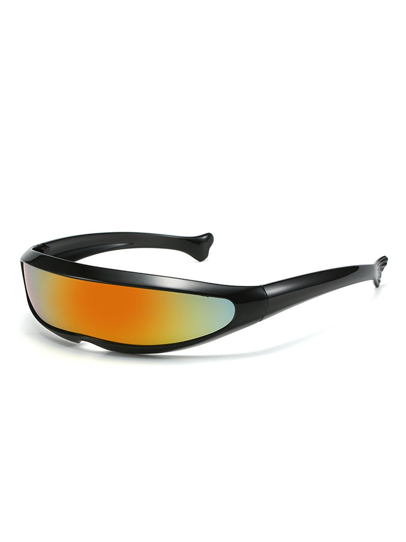 New Dolphin Sunglasses, Wolverine Fish Shape Glasses, Space Robot Men's Outdoor Sports Cycling Shades, Cute Animal Pattern, All Seasons