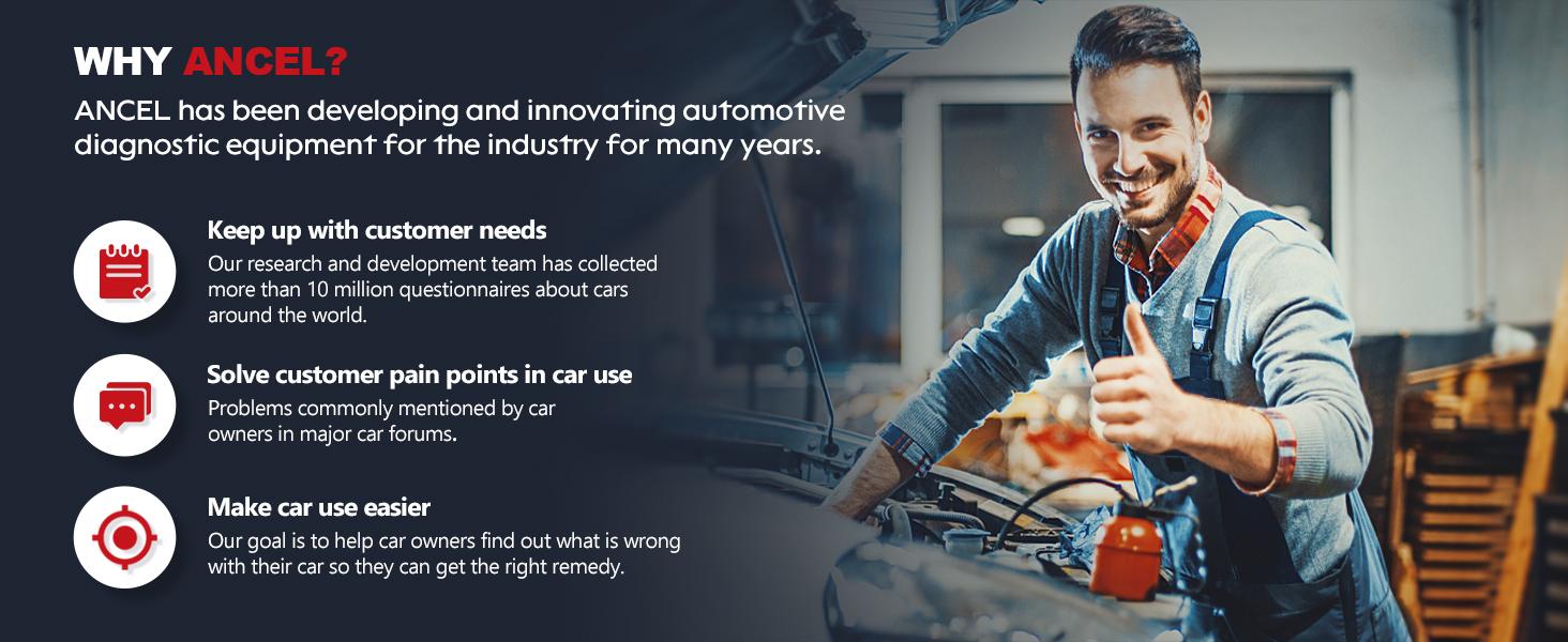 ANCEL VD500 OBD II DiagnosticScanner for Volkswagen VW AudiSkoda Seat Diagnosis Check EngineLight EPB ABS SRS Code Reader OilThrottle Position Adaption Brake PadReset Tool
