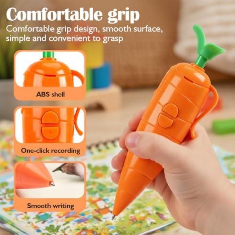 Cute Carrot-Shaped Voice Recorder, 60-Second Recording Device with Playback Functionality, Ideal for Capturing Memorable Moments
