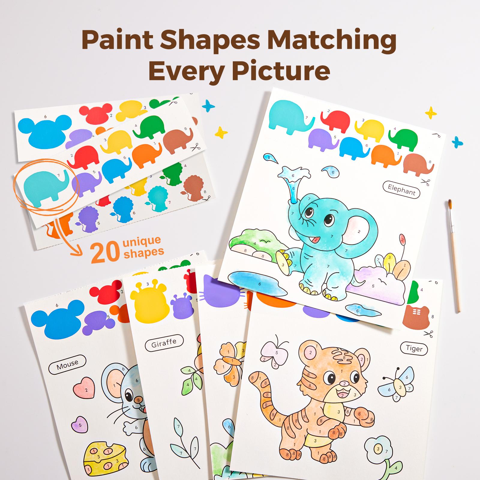 Jar Melo Paint with Water Coloring Books, Kids Watercolor Painting Sets Mess Free Art Craft Drawing Toddler Activities Toy Easter Gifts