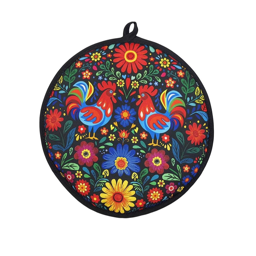 1pcs Mexican Thickened Corn Tortilla Insulated Bag, Pure Cotton Round Bread Carrier, Home Use Takeout Bag, Cross-Border Food Storage