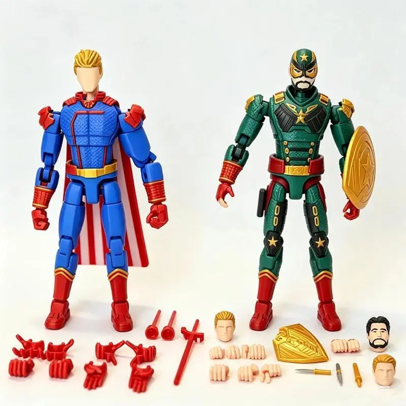 3D Printed T13 The Boys Homelander Dummy13 Multi-jointed Movable Action Figure Desktop Ornament Anime Model