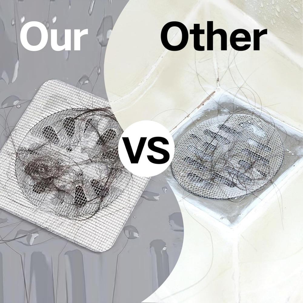 10-Pack High-End Disposable Drain Filters, Effective Hair & Pest Prevention, Suitable for Toilet, Bathroom Sink, Floor Drains, Durable, Easy Install, Quick Drain Maintenance