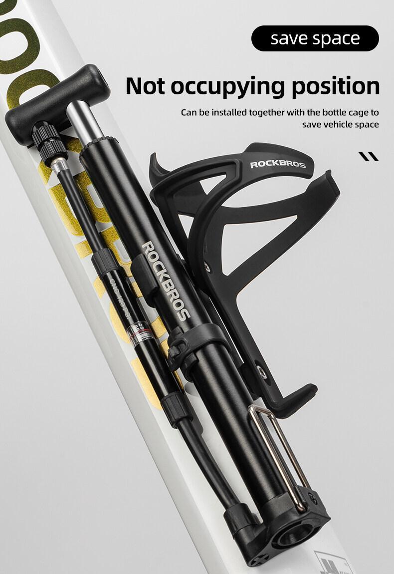 ROCKBROS Inflator High Pressure Foot Pump MTB Road Bike Electric Bicycle Motorcycle Car Hand Tire Pump AV/FV Portable Air Pump