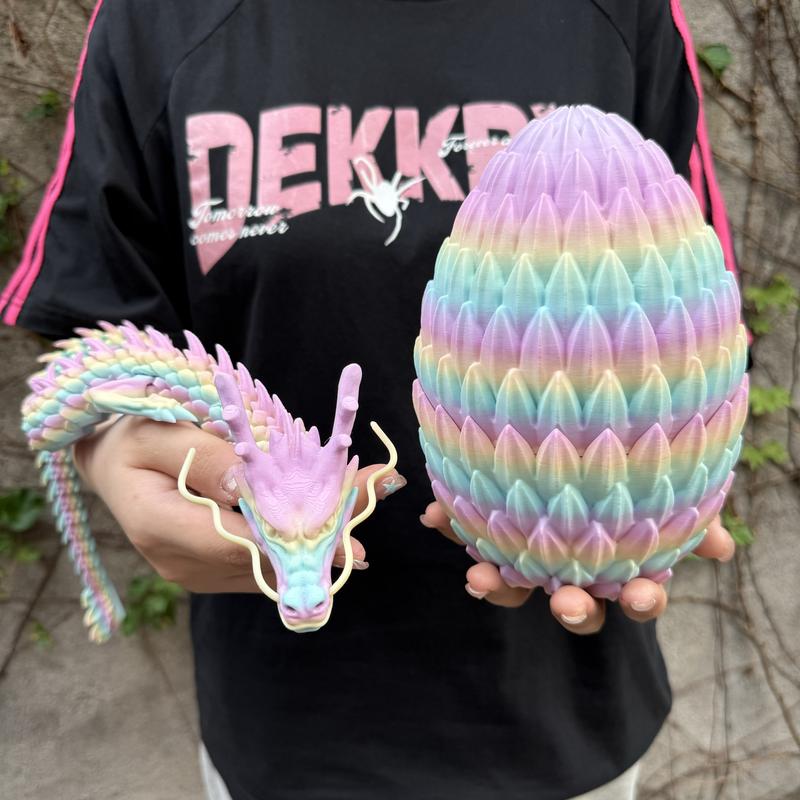 2pcs 3D Printed Dragon Egg Set, Home Decor Desktop Ornament, Halloween Christmas Gift, Birthday Present, Unique 3D Print Statue Figurine, Collectible Room Decor #TOP PICKS