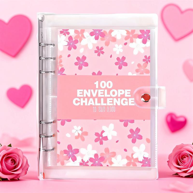 2026 Money-Saving Challenge Binder - Budget Binder with Cash Envelopes, Savings Challenge Planner, Savings Challenge Book for Home & Office - Ideal New Year & Valentine's Day Gift
