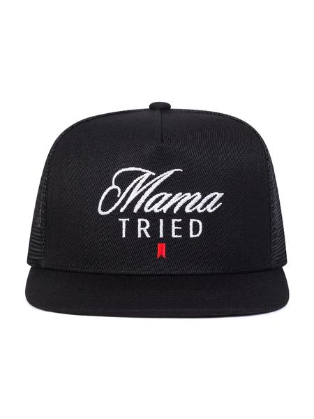 Unisex Mhc Mama Tried Ultra Trucker Hat, Quality Caps, Breathable & Adjustable Fit, Unique Graphic Design, Perfect for Outdoor Adventures & Casual Wear