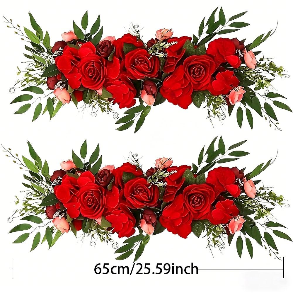 Realistic Rose Flower Arrangement, Wedding Table Decor, Valentine's Day Atmosphere, Floral Centerpiece, Wall Decoration, Bouquet