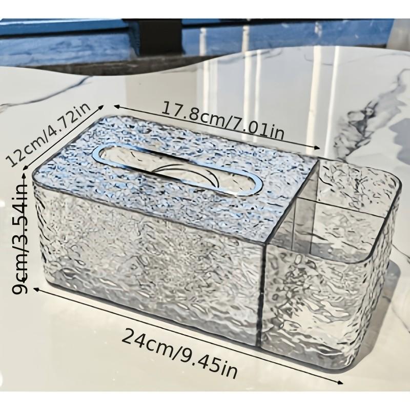 Luxury Glacier Pattern Tissue Box, Multifunctional Remote Control Storage Box, Stylish & Durable Home Organizer, Large Capacity, Elegant Design