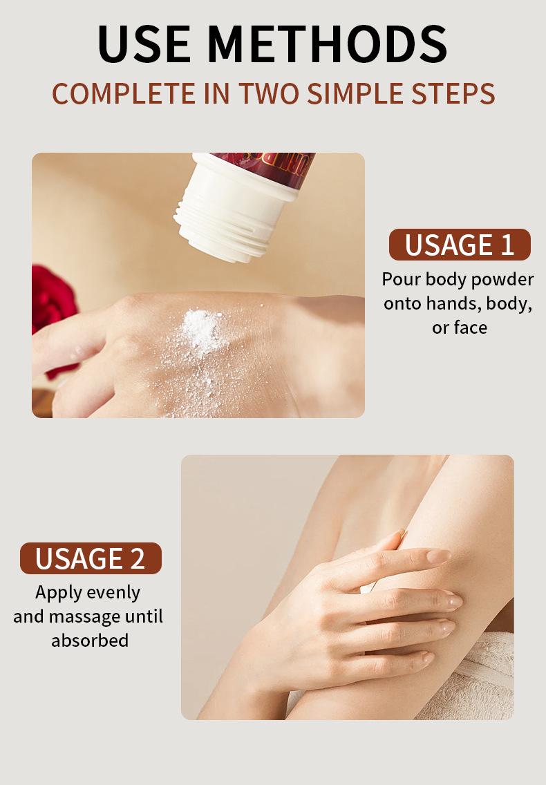 Body Powder - Dry & Absorbent, Cooling Antiperspirant, Odor Eliminating & Long-lasting Dryness, Talc-free Formula, Suitable for All Over Body, Refreshing & Non-sticky, Summer Essential Oil Control & Sweat-absorbing Powder