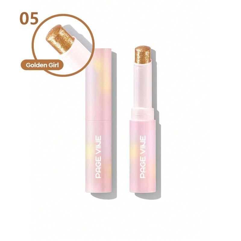 PAGE VINE Popular Water Gloss Jelly Highlight Eyeshadow Stick Super Shiny Multi-color Eyeshadow Highlight Stick