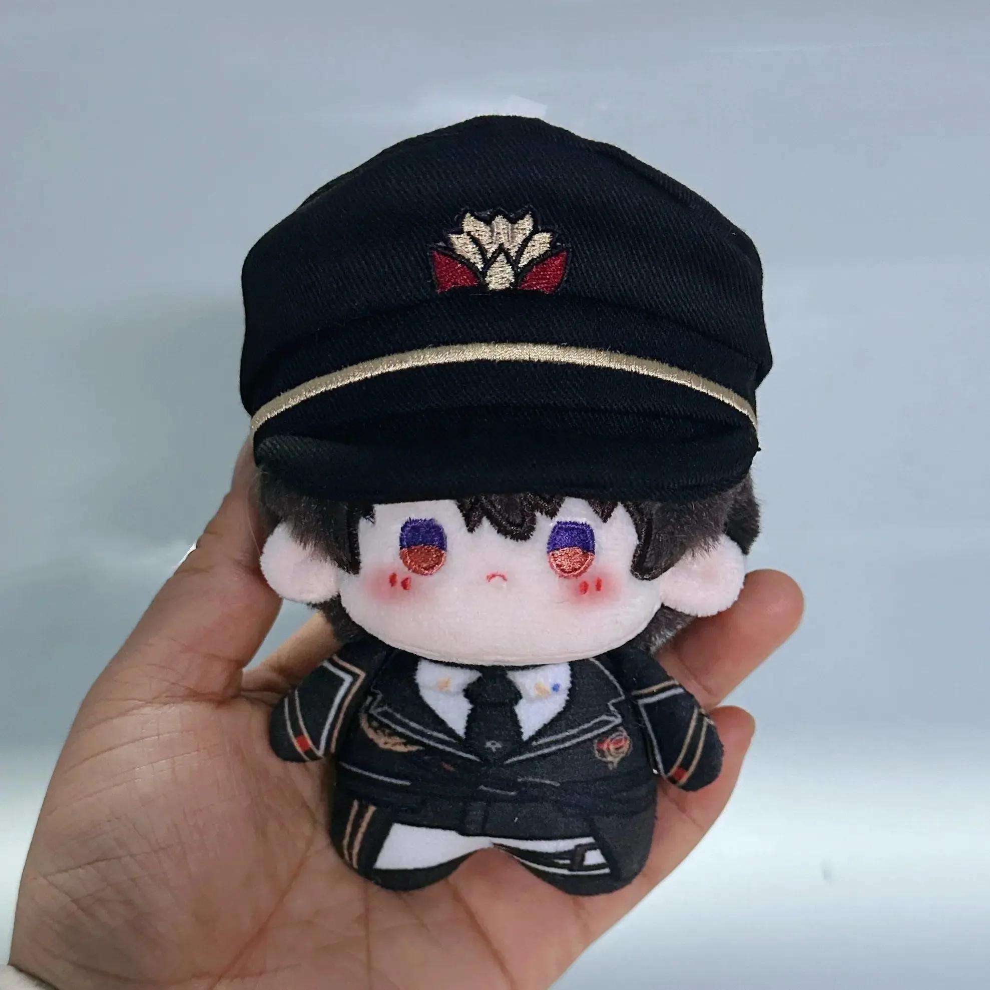 10cm Game Love and Deepspace Cale Attribute Adorable Printed Body Pendant Plush Doll Cosplay Keychain Toys Holiday Gifts