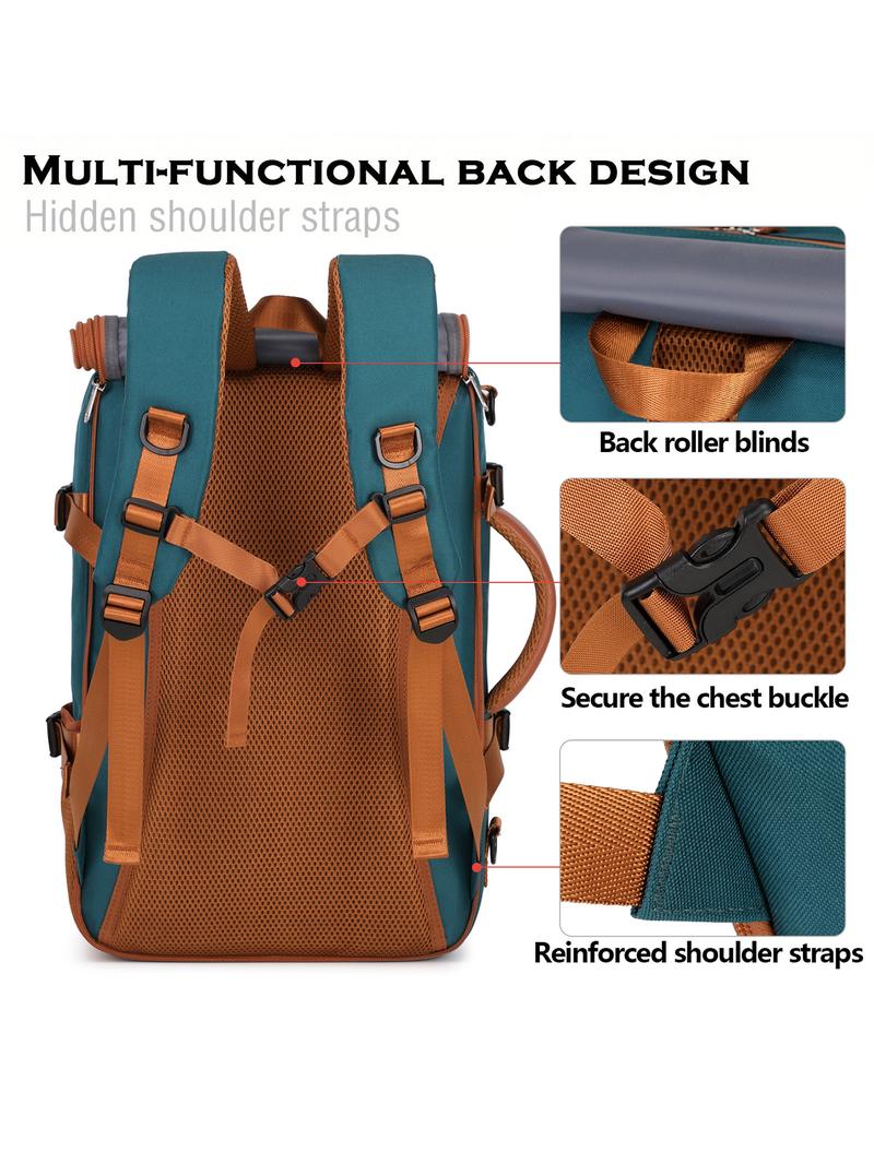 Large Capacity Backpack with Shoe Compartment, Multifunctional Travel Bag, Outdoor Hiking Pack, Unisex Laptop Backpack, Casual Travel Backpack, All Seasons Large Capacity Backpack with Shoe Compartment, Multifunctional Travel Bag, Outdoor Hiking Pack, Unisex Laptop Backpack, Casual Travel Backpack, All Seasons