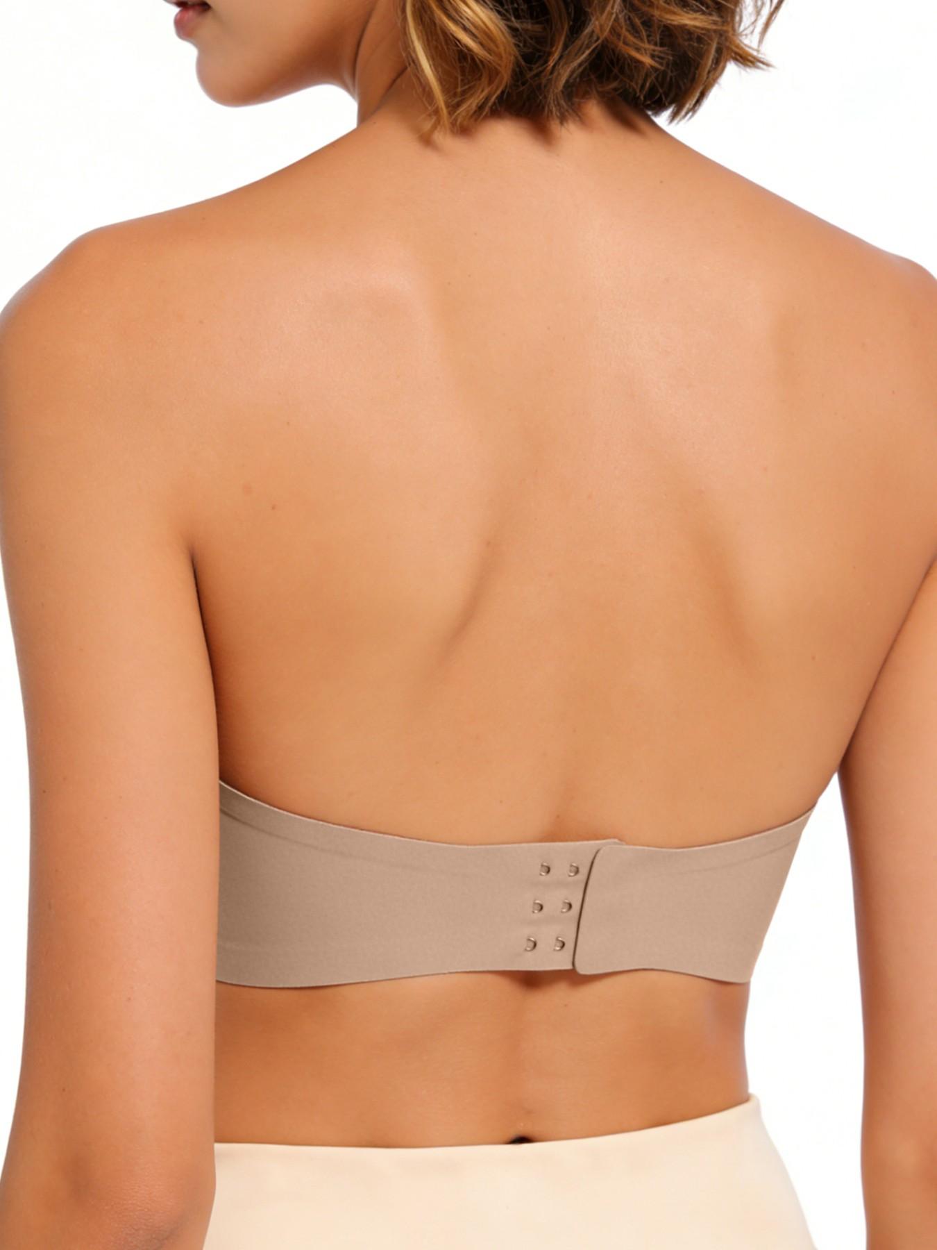 Jelly Strapless Bra For Women, Elastic Bandeau Bra With Breathable Mesh, Anti-Slip Wireless Comfort Bralette, Jelly Strips Lift And Support, Seamless Base Layer, Fitting Y2K Styles, Off-Shoulder Top, Dress, Party, Wedding Essential