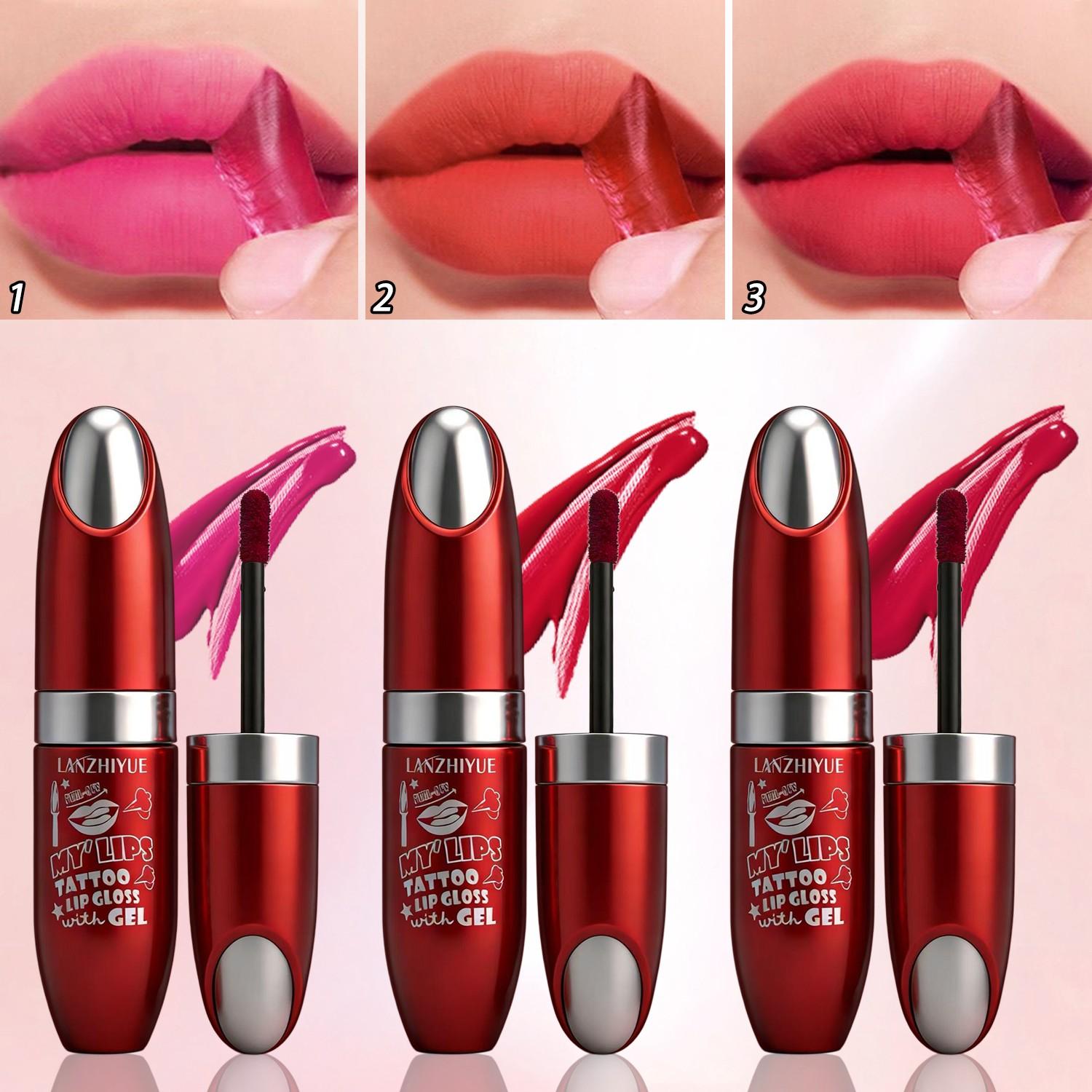 Dual-Use Lipstick and Blush, Long-Lasting Waterproof, Moisturizing, Smooth Application, Natural Finish, Suitable for All Skin Tones