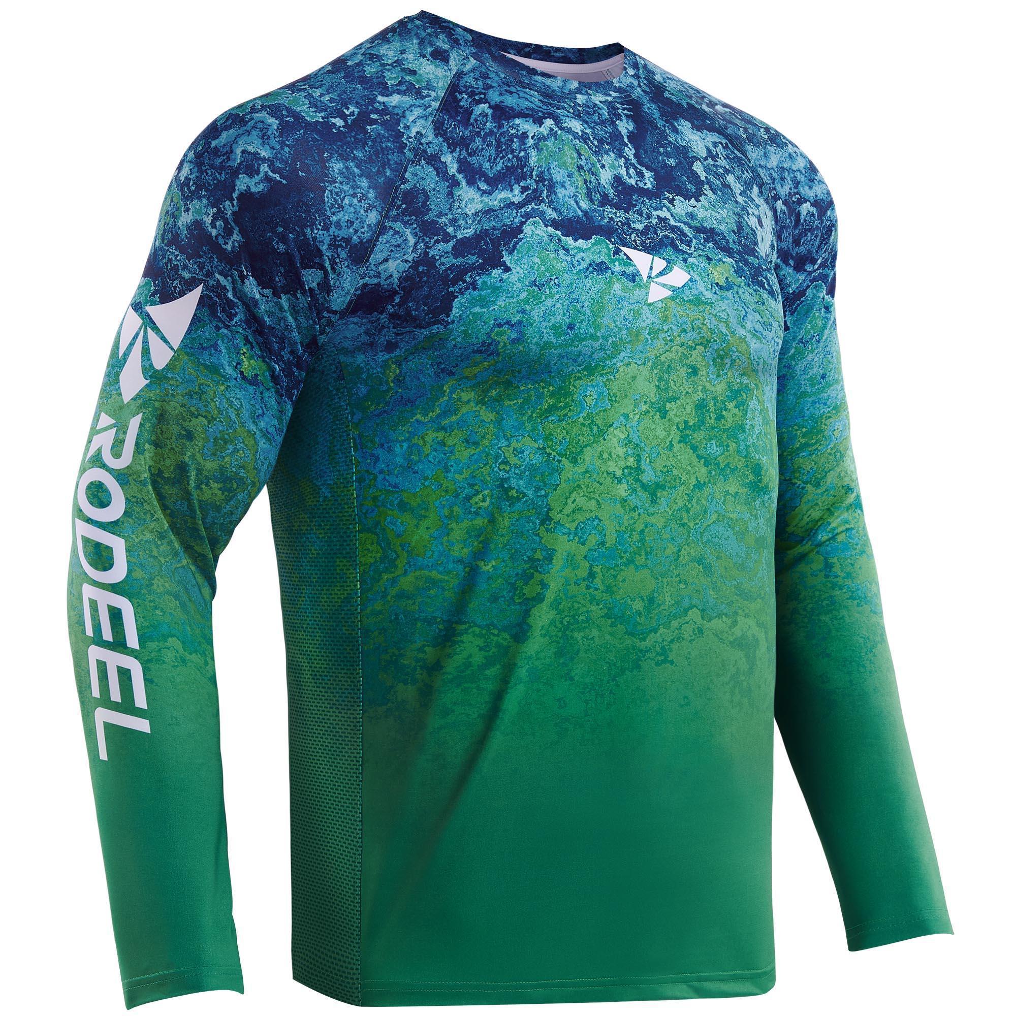 【RODEEL】905 Long Sleeve Shirts Men UPF 50+ Sun UV Protection Lightweight Quick Dry Moisture Wicking Breathable Cooling Athletic Activewear for Outdoor Sports Gym Workout Hiking Camping Running Biking Boating Construction Landscaping, Holiday Gift