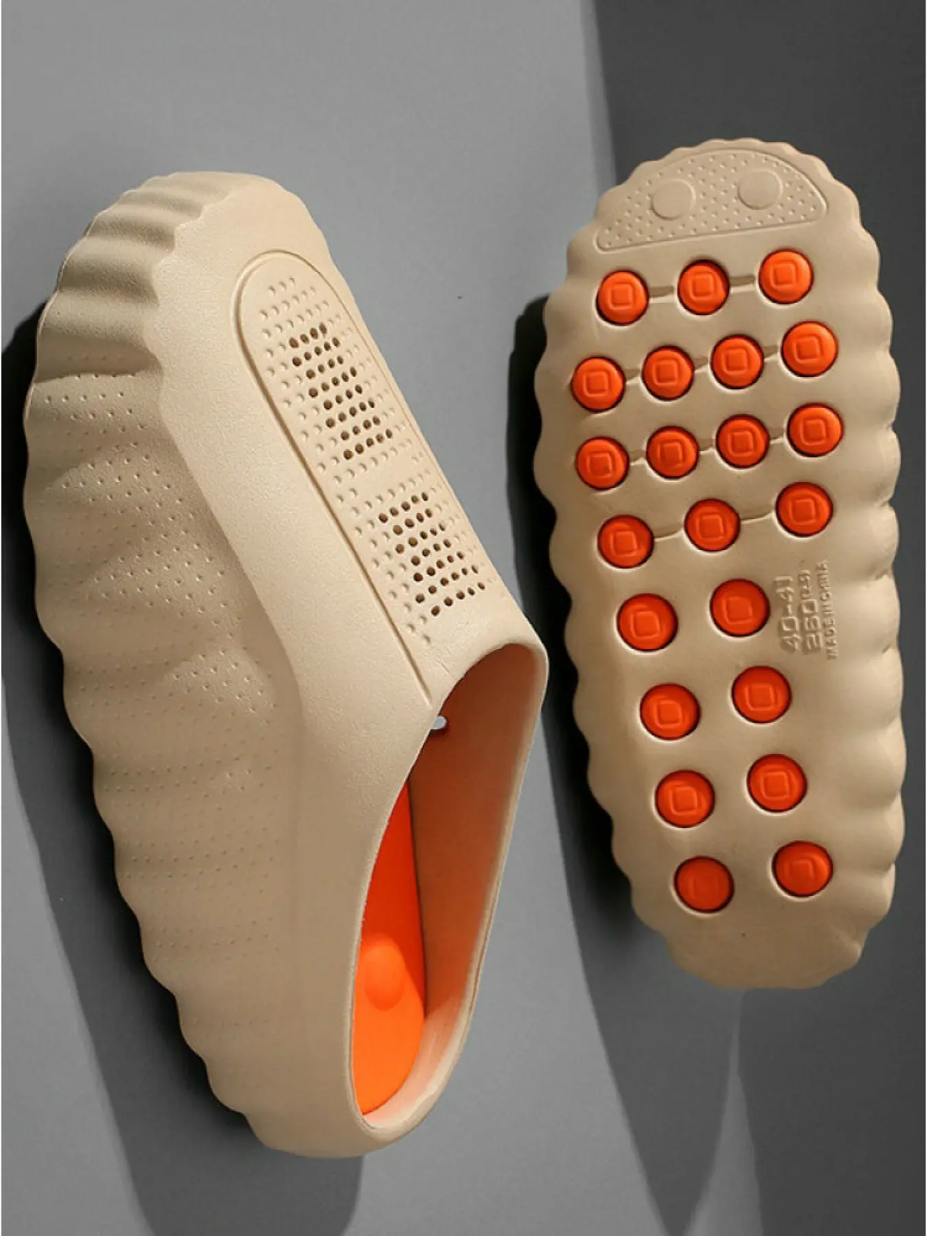 Men's Sport Massage Slide Sandals - Acupressure Foot Relief, Non-Slip Athletic Outsole, Breathable Mesh, Waterproof EVA - Perfect for Daily Walking, Light Sports, Gym & Casual Wear - Comfortable Post-Workout Slippers
