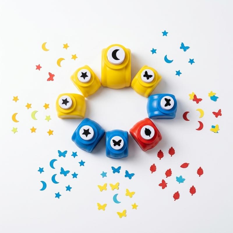 Hand embosser set Multi functional creative punch DIY hand account collage Paper Cuttings clip art stationery tool