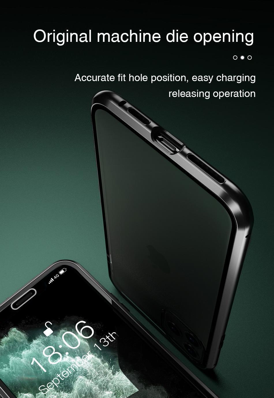 Anti Spy peeping Privacy Glass + Metal Magnetic Adsorption Case For iPhone 16 15 14 Plus 13 12 Mini 11 Pro X XS Max XR Cover