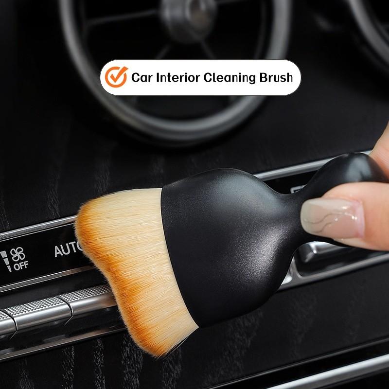 Car Interior Cleaning Brush Soft Bristles Air Vent Cleaner Dust Removal Car Gap Cleaning Tool for Vehicle Maintenance