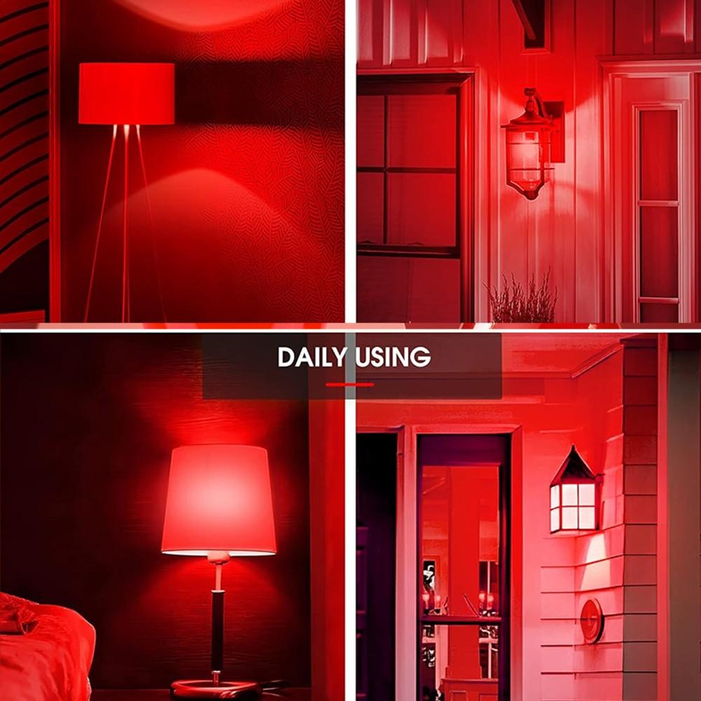 Kasotile Party LED Bulb, 60w Equivalent, 9w Energy Efficient, E26/e27 Base, Long Life 10,000 Hours, Halloween, Christmas, Party Decor