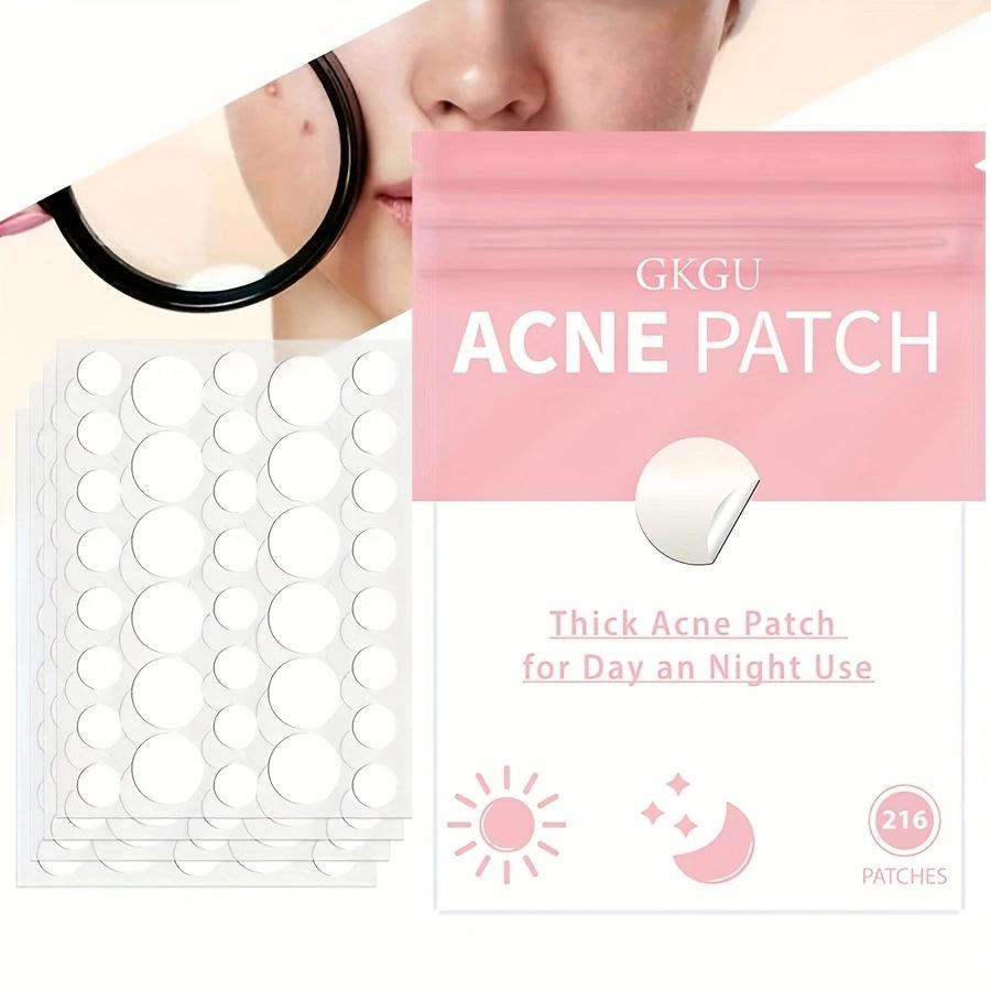 216 pcs acne patch, covering acne and blemishes, covering blemish spots, light beige spot acne patch, and concealer the daytime face, Acne Pimple Patch, Blemish Patches