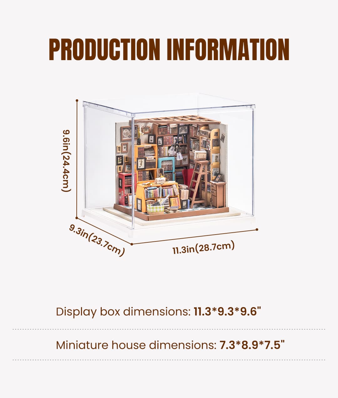 Rolife DIY Miniature House Kit Sam's Study, Tiny House Kit for Adults to Build, Mini House Making Kit with Furnitures, Gifts for Family and Friends (Sam's Bookstore) Rolife DIY Miniature House Kit Sam's Study, Tiny House Kit for Adults to Build, Mini House Making Kit with Furnitures, Gifts for Family and Friends (Sam's Bookstore)
