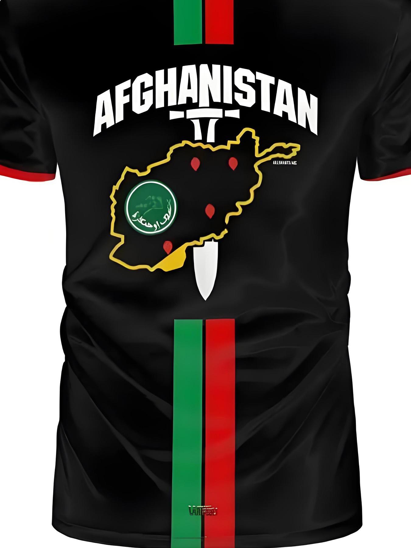 2026 New Afghanistan Football T-Shirt, Summer Unisex Afghan Jersey, Gift Wholesale, Soccer Training Wear, All Seasons Casual Fit