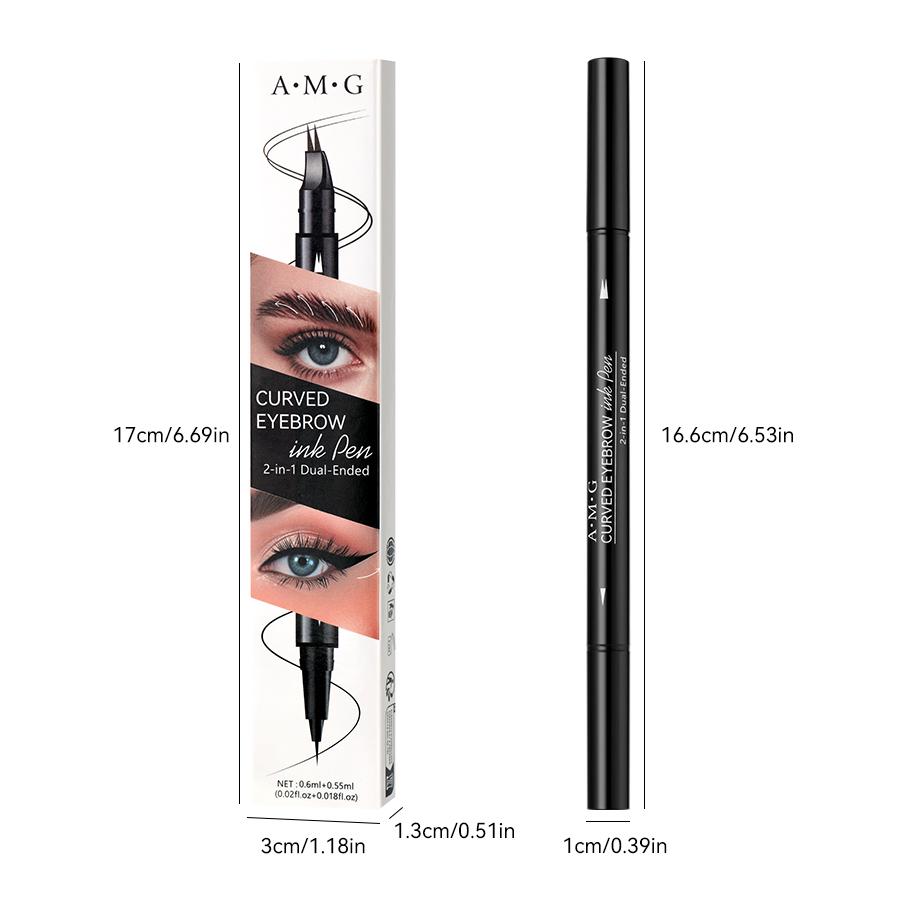 BISUTANG  Eyebrow Pencil, Hair-like Eyebrow Pen, 2-in-1 Waterproof with 2 Tip Brow Pen, Ultra-Precise, with Dual-ended Eyebrow Brush, Cosmetic Makeup Flawless