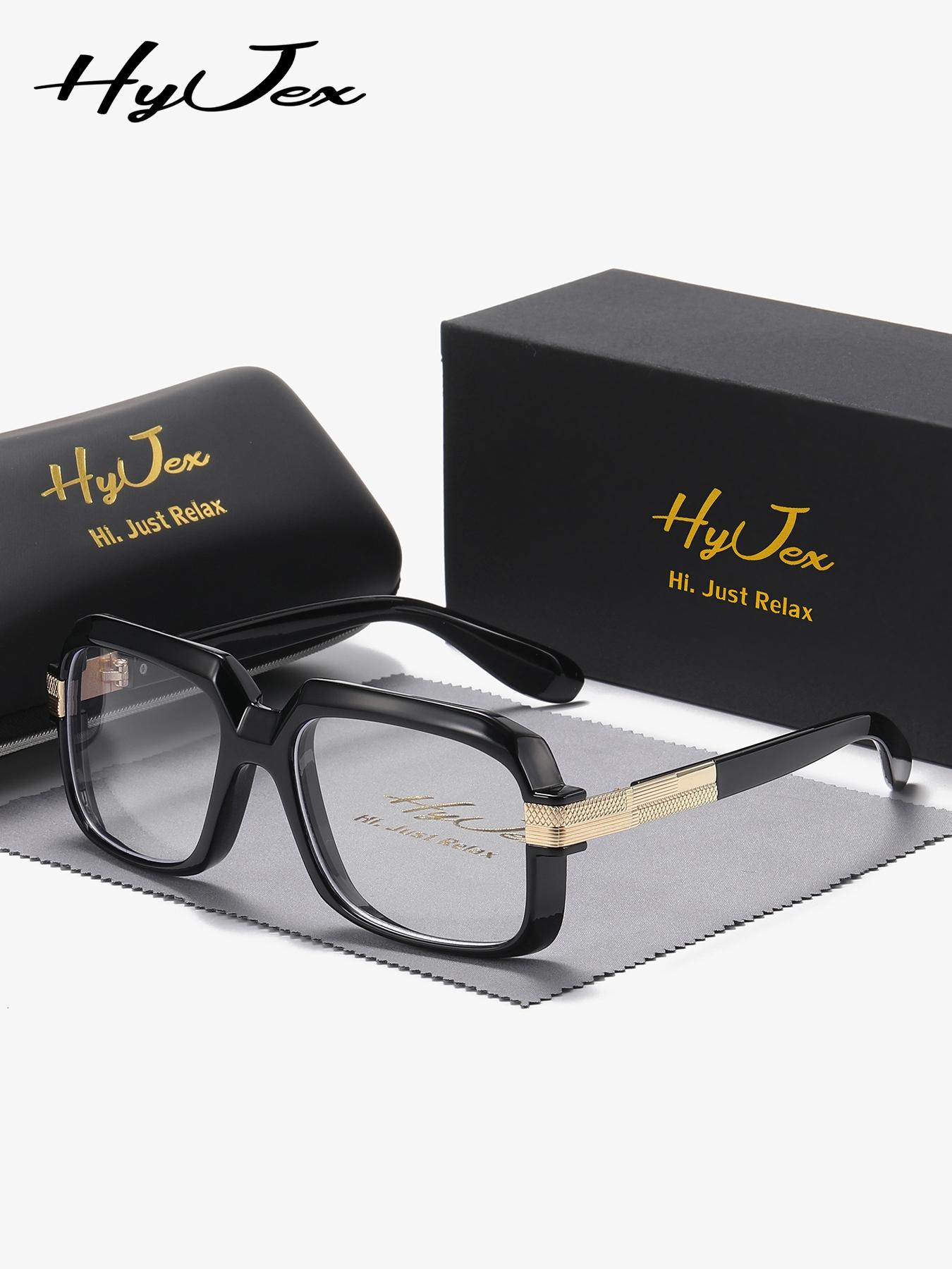 HYJEX 1 Piece Unisex Lightweight Design Full Frame Anti Blue Light Plano Glasses Suitable For All Face Shapes Square Frame Plano Glasses