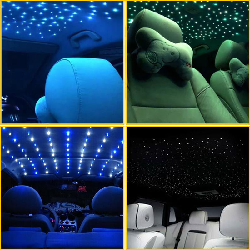 1000pcs Car Headliner Star Light kit Roof Twinkle Ceiling Light Fiber Optic EW