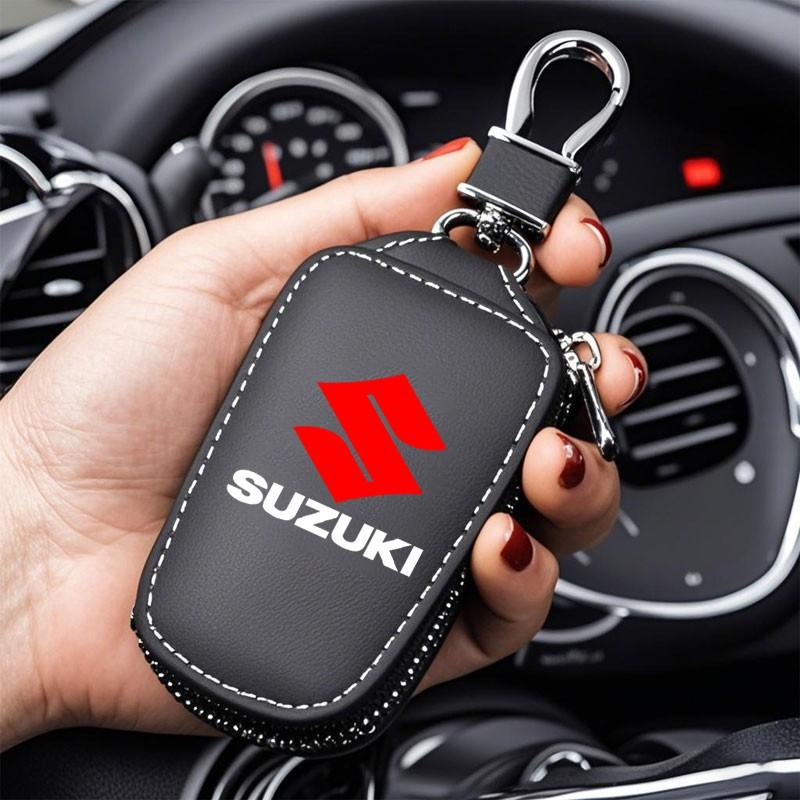 D-Type Key Case Compatible with Suzuki, D-Shape Car Accessory Organizer, Secure Storage Solution for Keys & Remotes
