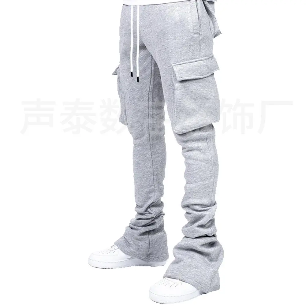 Pants with pockets - light gray