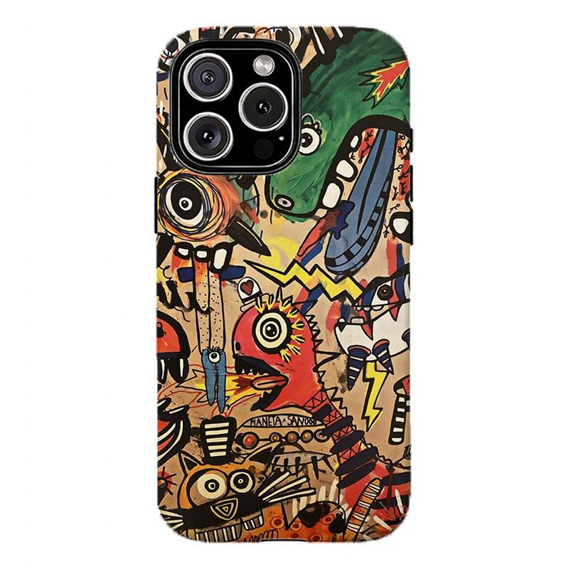 Alien & UFO Collage Phone Case | Retro Y2K Grunge Aesthetic , For iPhone 11 12 13 14 15 16 17 Pro Max For Samsung S26 S25 S24 S23 S22-Gift For Her/Him/Anime lovers